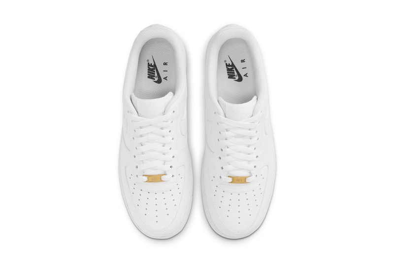Nike Air Force 1 Low All White Pebbled Leather Hypebeast
