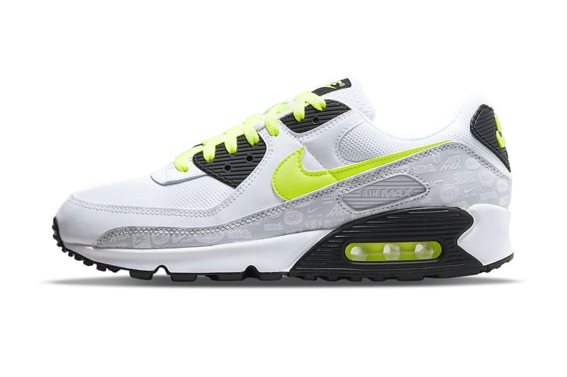 nike air max 90 white and black