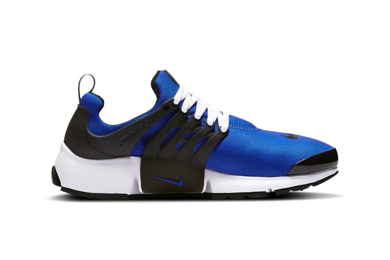 Nike presto blue and on sale white