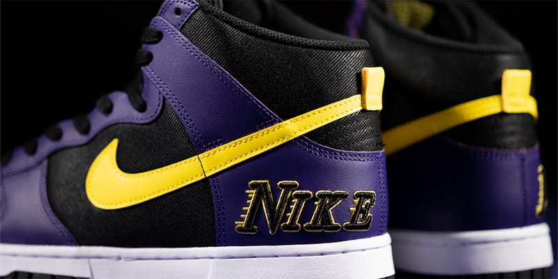 Nike Dunk High EMB Lakers DH0642-001 Release Info | Hypebeast