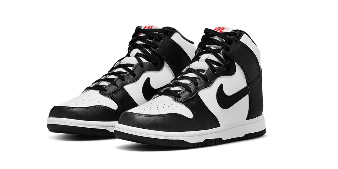 Официальные изображения Nike Dunk High «Panda»