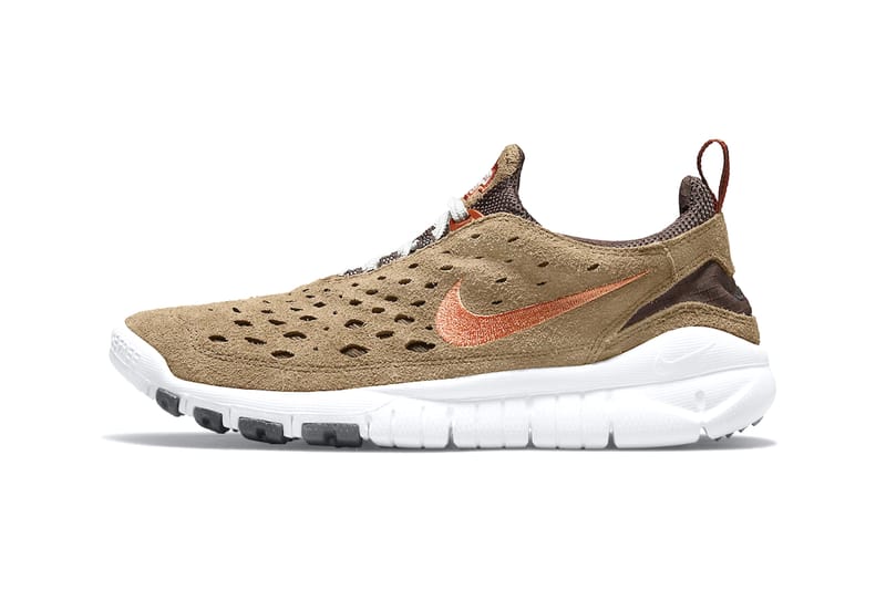 Nike free store run kids brown