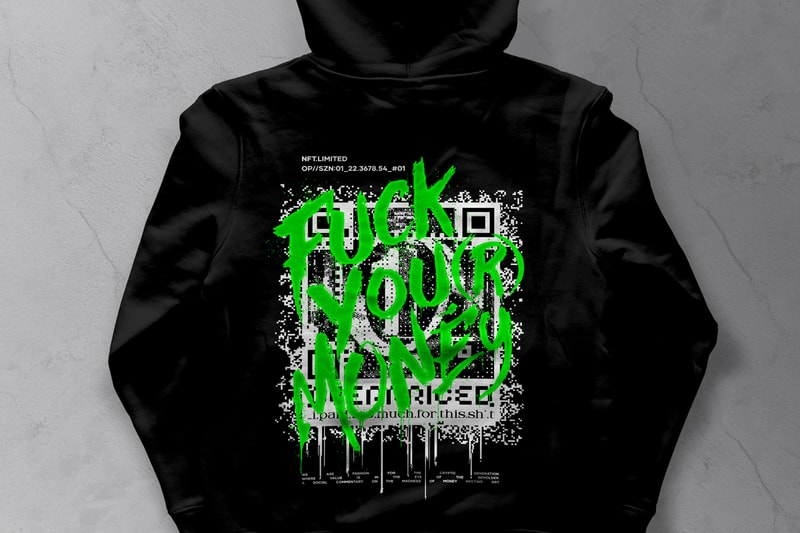 Overpriced.™ NFT Powered Hoodie Auction Blockparty Hypebeast