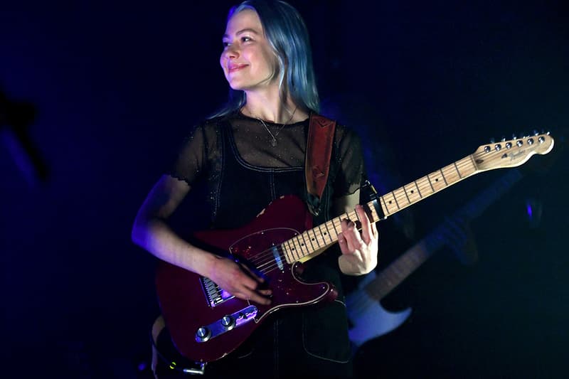 phoebe bridgers pink guitar shirt