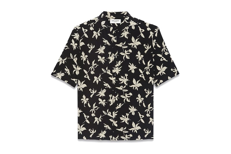 Saint laurent 2024 hibiscus shirt