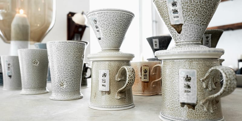 工芸品 STEVE HARRISON Short Beaker Desk Cup Steve Harrison Short Beaker Desk Cup 2001 Early Masterpiece