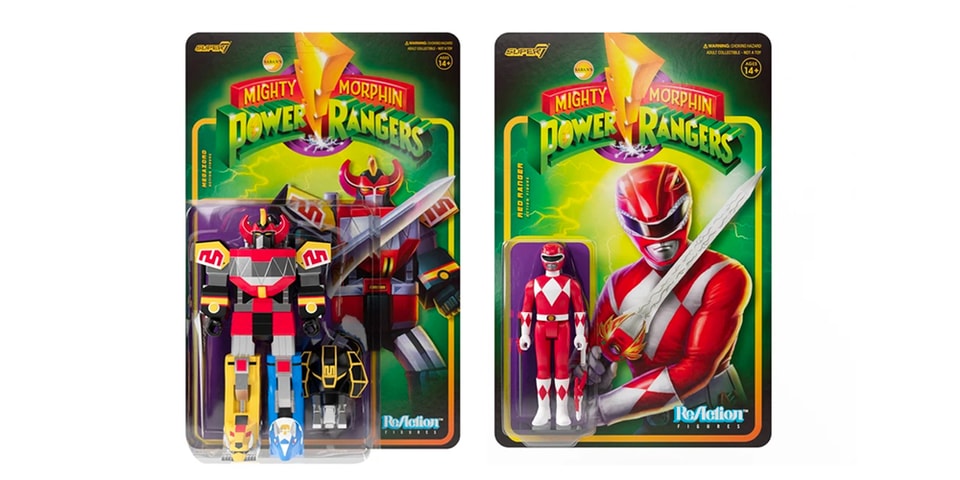 Super7 Mighty Morphin Power Rangers ReAction Figures release | HYPEBEAST