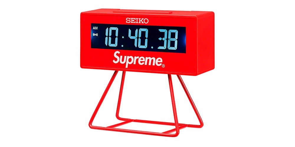 Supreme x Seiko Marathon Clock | Hypebeast