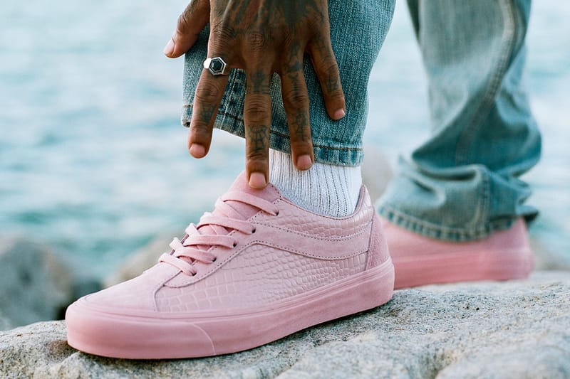 Vans bold ni hot sale pink