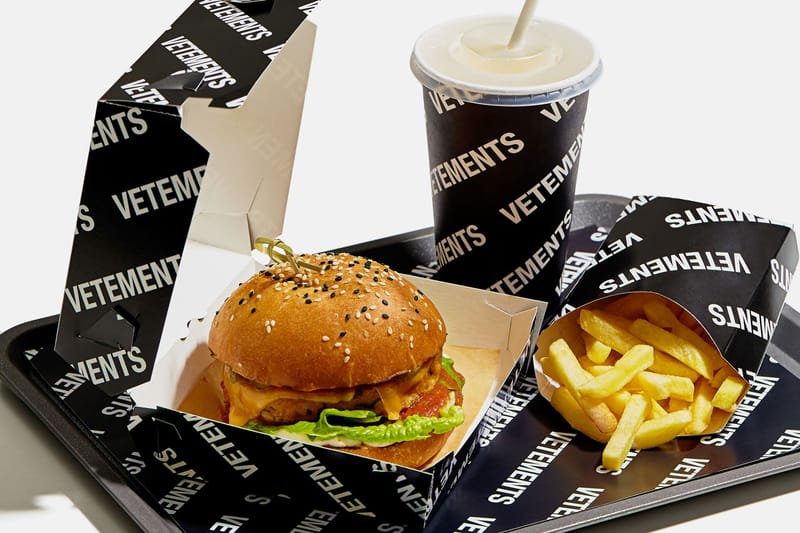 Vetements Vegetarian Burger Combo Meal at KM20 Hypebeast