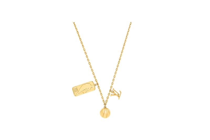 希少◆送料込【Louis Vuitton x NBA】Flying Ball Necklace Gold Louis Vuitton x NBA Chain Links Necklace XS Gold/Multicolor