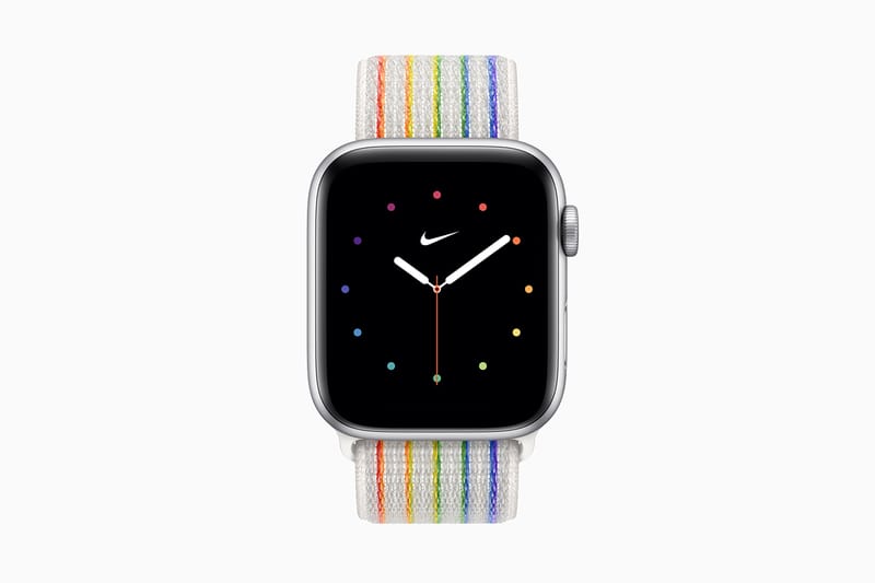 Rainbow nike cheap apple watch band