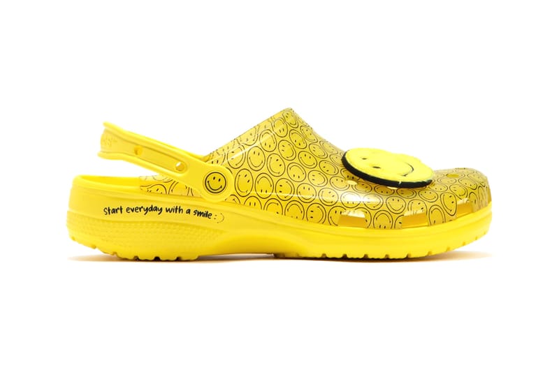 Crocs Translucent Smiley Yellow Clog HBX Info | Hypebeast