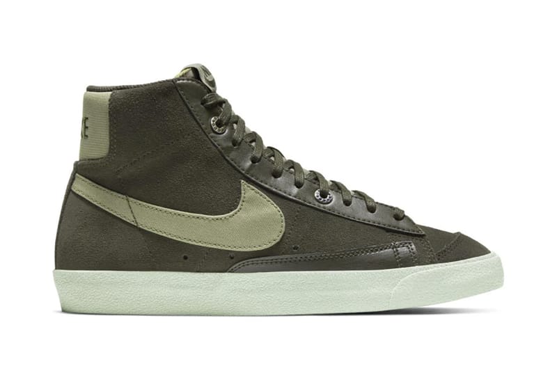 Olive green cheap nike blazers