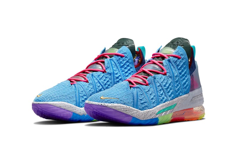 multi color lebron 18