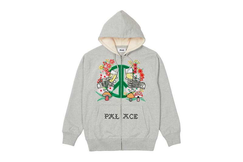 Palace Skateboards Duck Out Hood Skateboards Quacked GREY