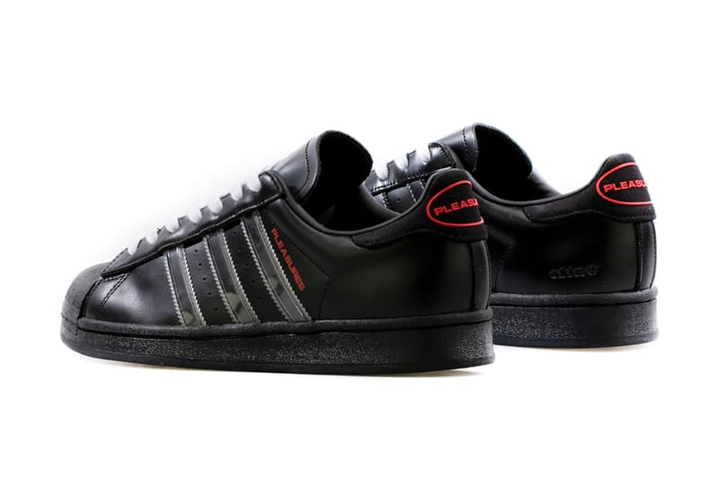 Adidas black and sales red superstar