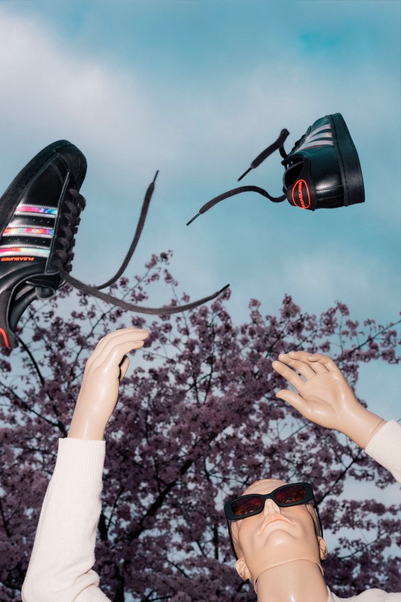 pleasures x adidas superstar sneakers
