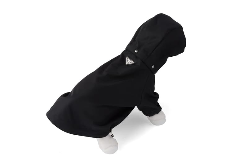 Prada Nylon Dog Raincoat With Hood in Black Release | Hypebeast