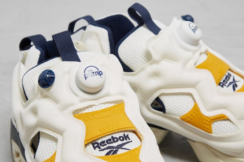 Reebok insta pump cheap fury navy orange