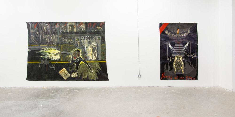 Сью Коу представляет ярко политические картины в музее Джеймса Фуэнтеса в Эссексе
