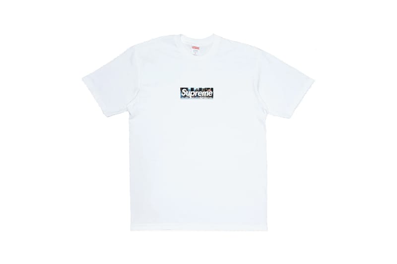 Supreme white 2024 tee price