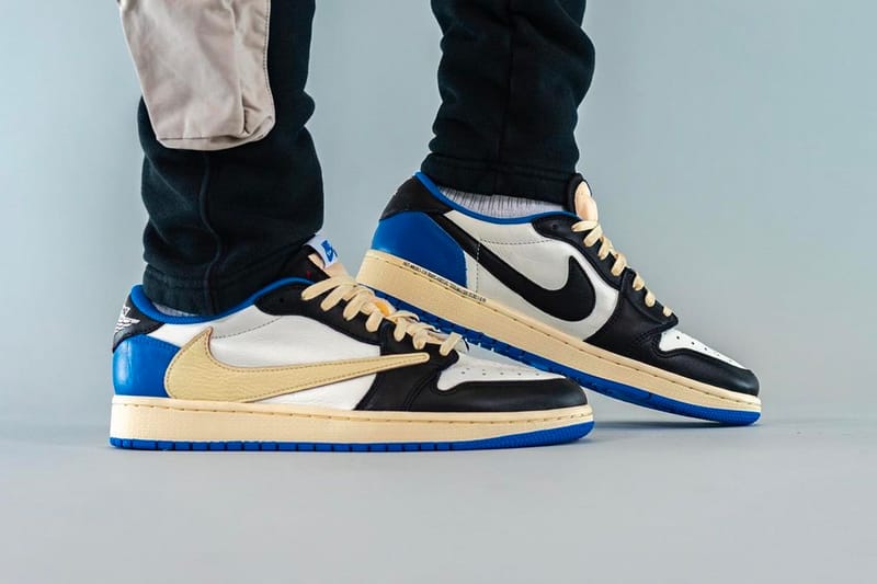 Travis Scott x fragment x Air Jordan 1 Low On-Foot Look | Hypebeast