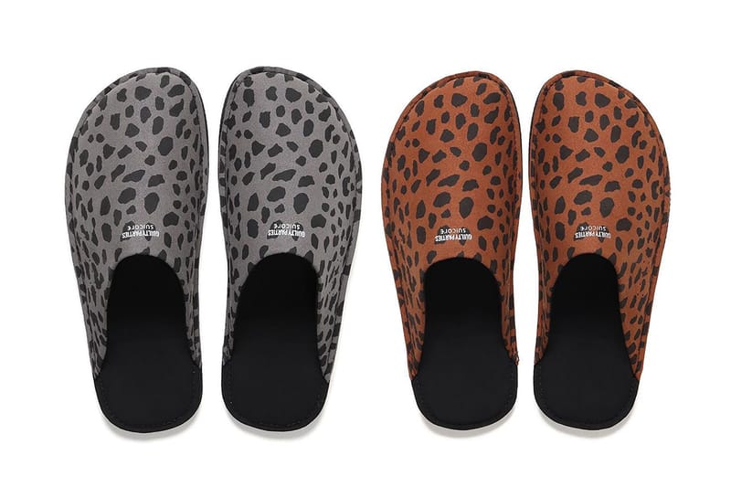 Wacko Maria Suicoke Room Shoes Leopard Gray Release | Hypebeast