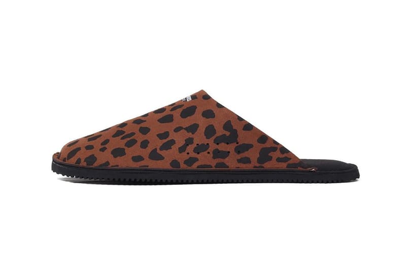 Wacko Maria Suicoke Room Shoes Leopard Gray Release | Hypebeast