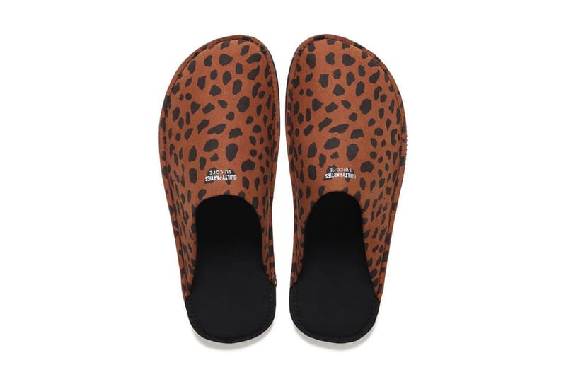 Wacko Maria Suicoke Room Shoes Leopard Gray Release | Hypebeast