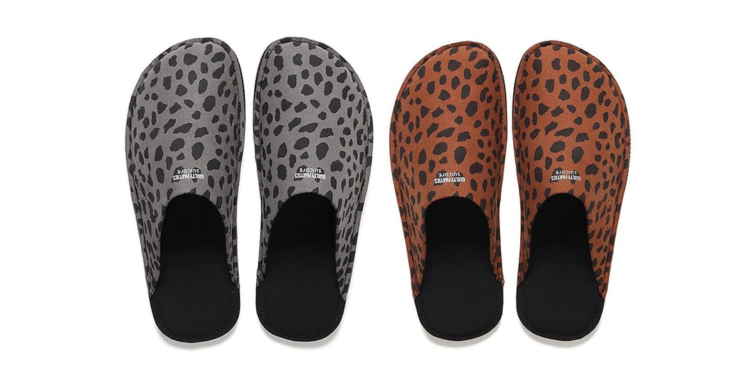 Wacko Maria Suicoke Room Shoes Leopard Gray Release | Hypebeast