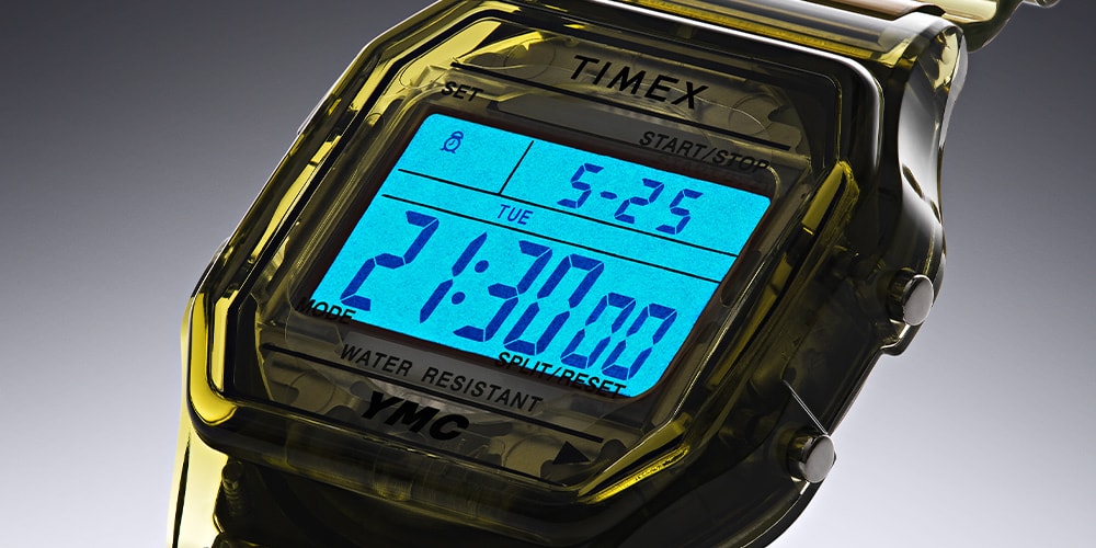 YMC представляет классические часы Timex T80 в гладкой полупрозрачной переработке