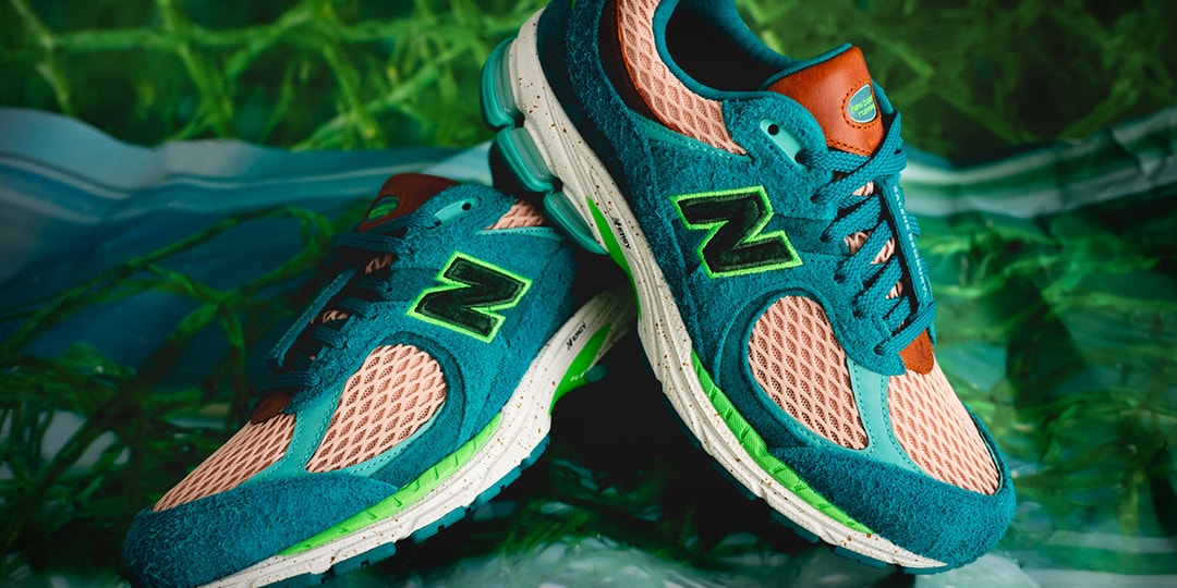 Вот более пристальный взгляд на Salehe Bembury x New Balance 2002R «Water Be the Guide».