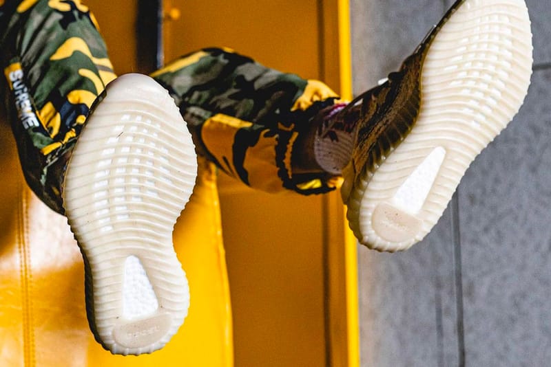 Adidas yeezy x supreme yellow best sale