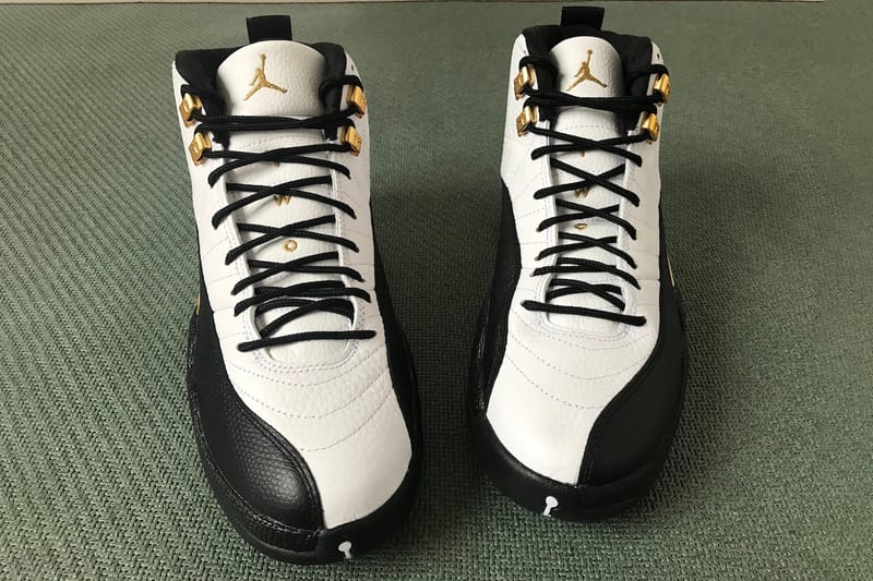 Jordan 12 black and gold release date hotsell