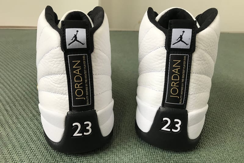 Jordan 12 black and gold release date sale