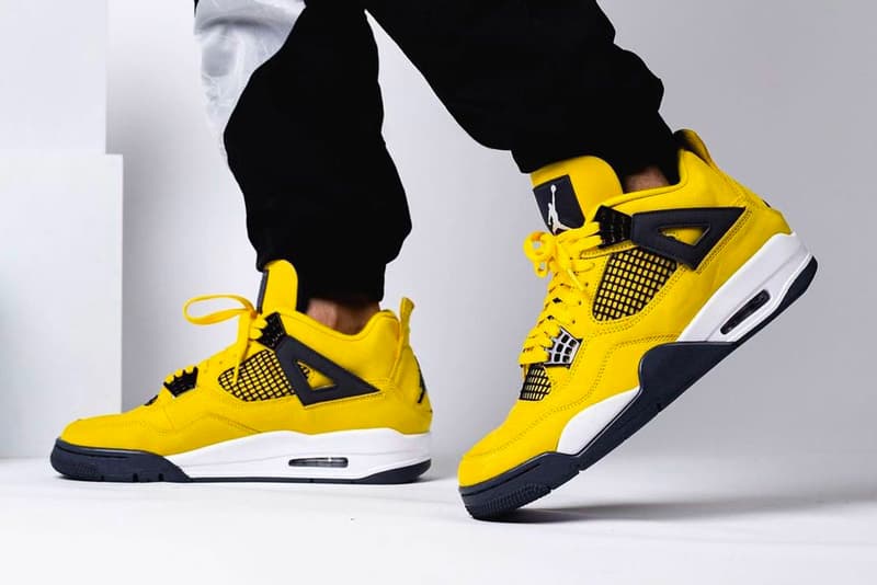 Air Jordan 4 "Lightning" OnFoot Look HYPEBEAST