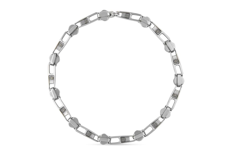 Balenciaga Drops Zipper Necklace in Aged Zamak | Hypebeast