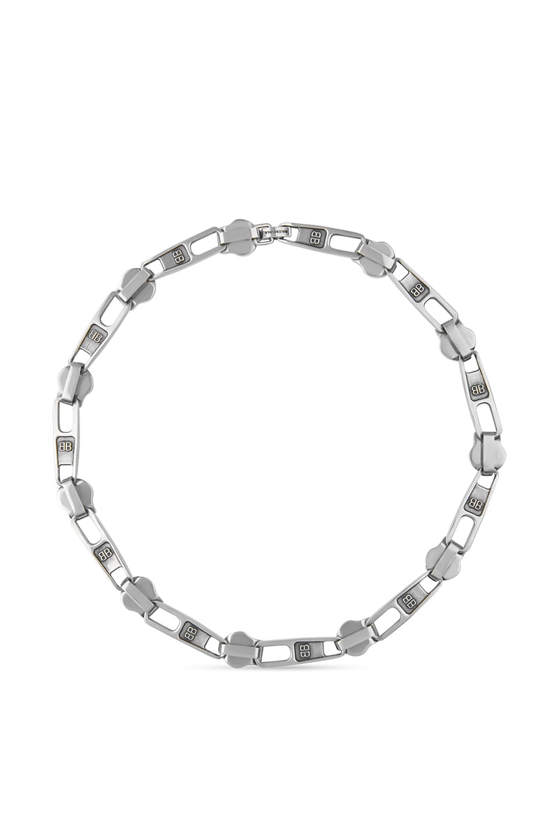 BALENCIAGA チェーンネックレス Balenciaga Drops Zipper Necklace in Aged Zamak | Hypebeast
