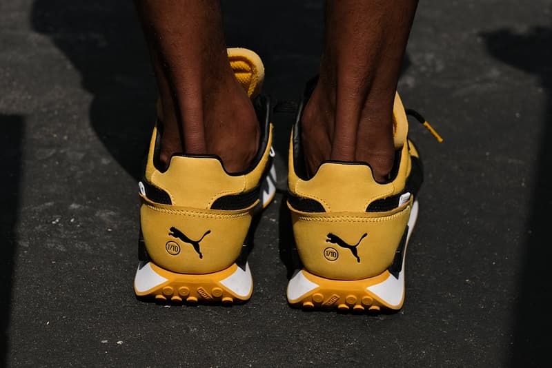 puma future rider black yellow