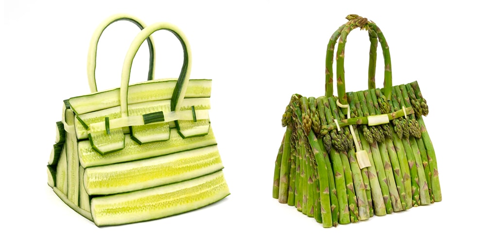 Бен Дензер и Hermès воссоздают сумку Birkin, используя только фрукты и овощи