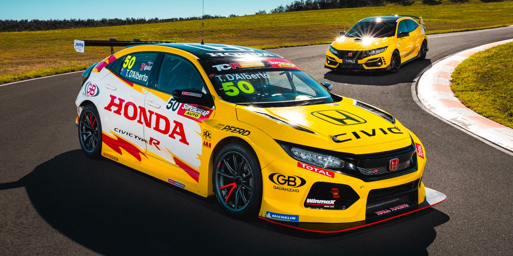 Honda Australia представляет новую ливрею «Sunlight Yellow» для Civic Type R TCR