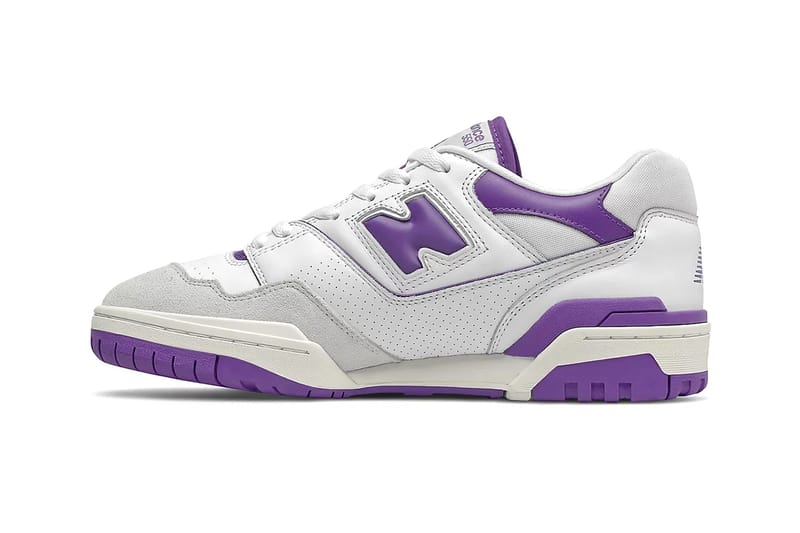 Purple and cheap white new balance