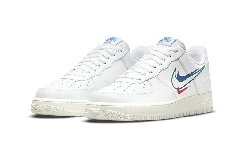 Nike air force 1-100 features cheap replaceable swoosh logos