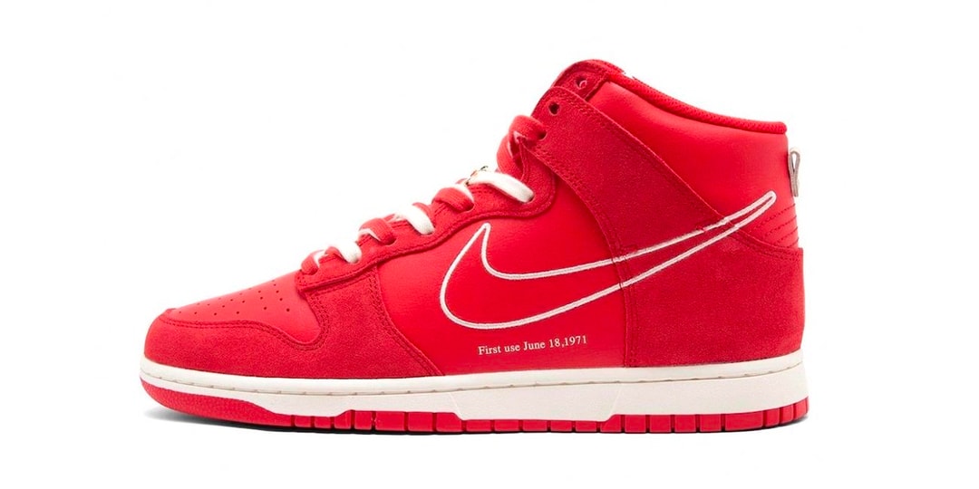 Взгляните на кроссовки Nike Dunk High «первого использования» цвета «University Red»