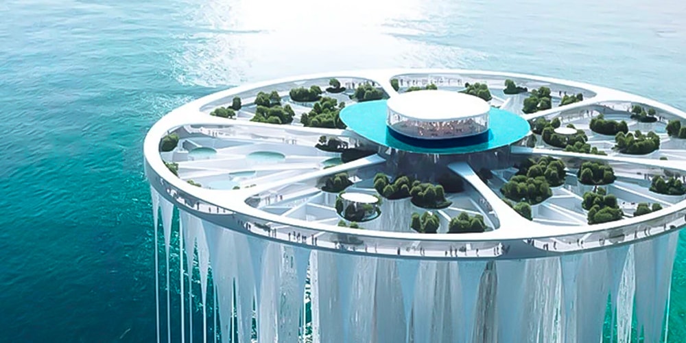Соу Фудзимото проектирует неземную башню из 99 плавучих островов