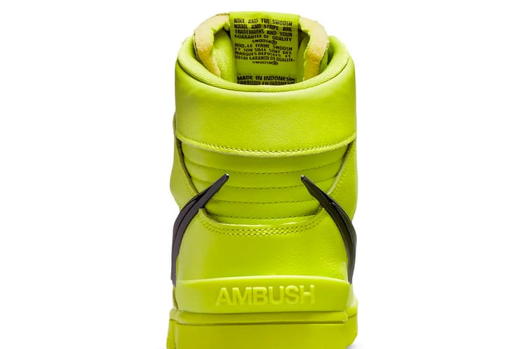 ambush x dunk high flash lime