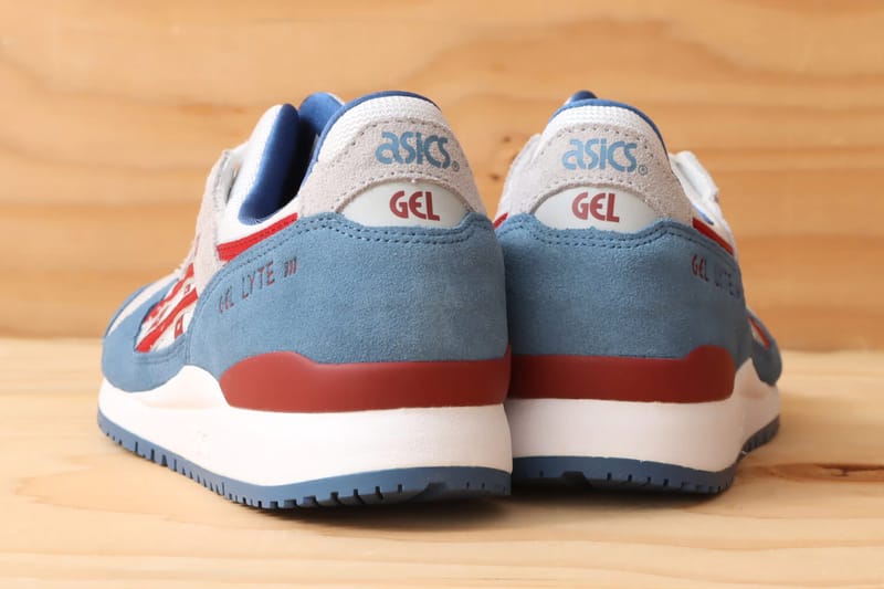 Red white and blue hot sale asics gel lyte 3