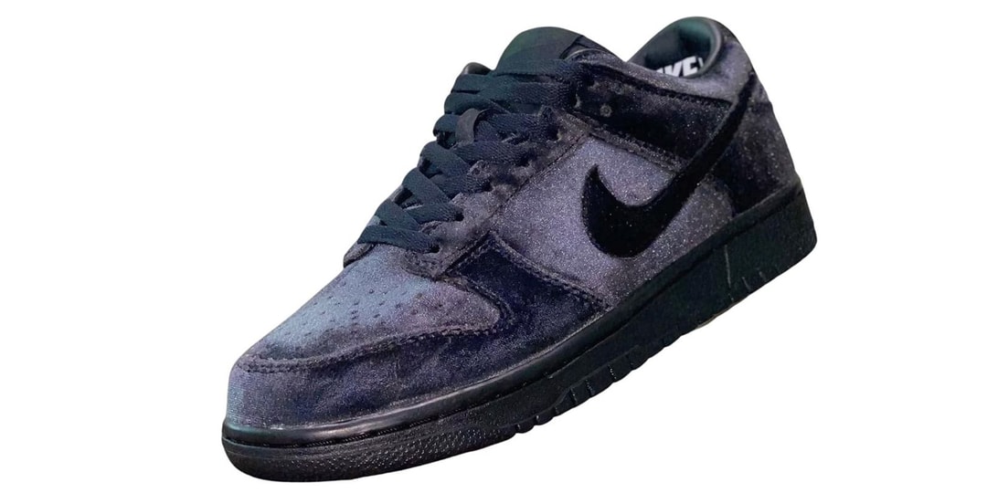 Dover Street Market и велюровые кроссовки Nike Dunk Low появятся в черном цвете