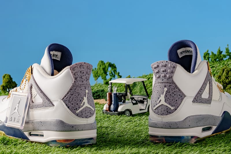 Lunar jordan 4 golf on sale shoes